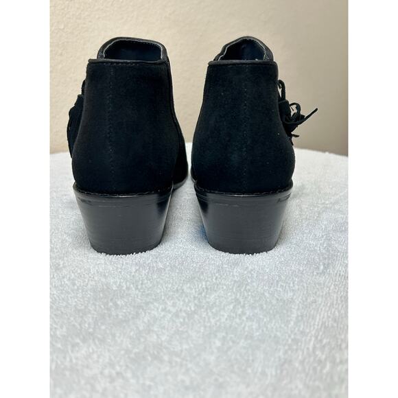 Vionic Black Joy Serena Suede Ankle Boots - Picture 6 of 10